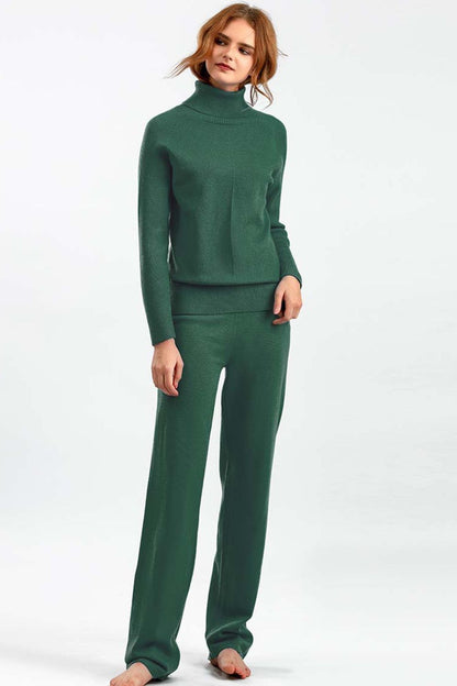 CozyChic Turtleneck Pants Set