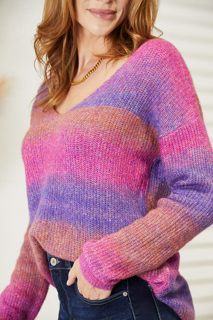 Dreamscape Multicolor Ribbed Sweater