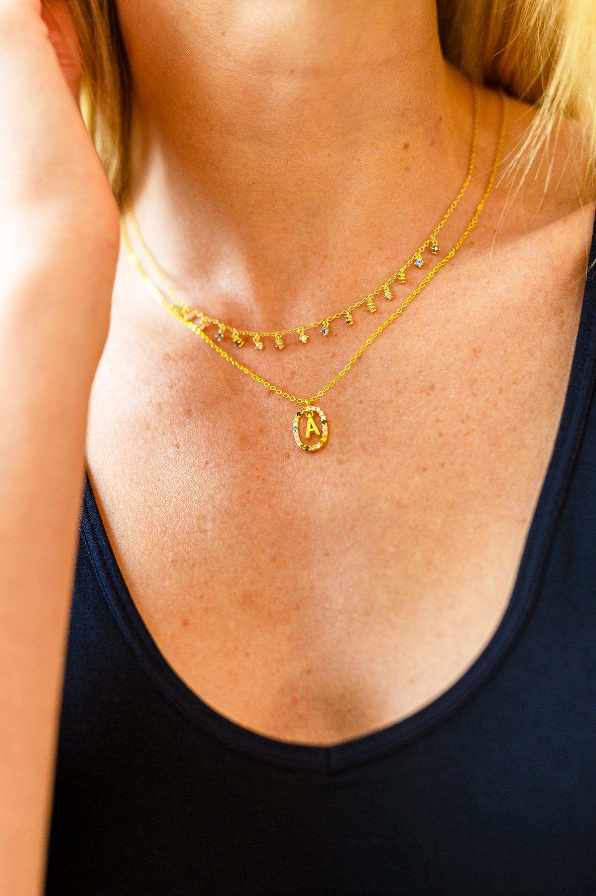 Dipped in Love Initial Necklace