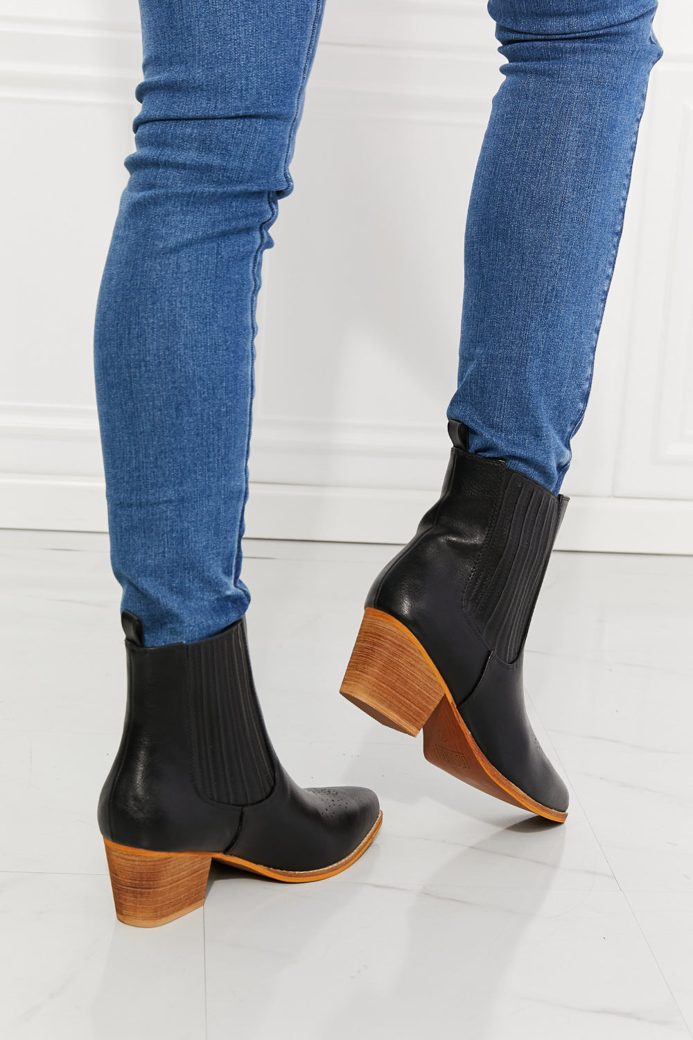 Elevate Chelsea Stacked Heel Boots