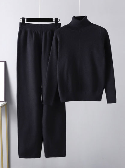 CozyChic Turtleneck Pants Set