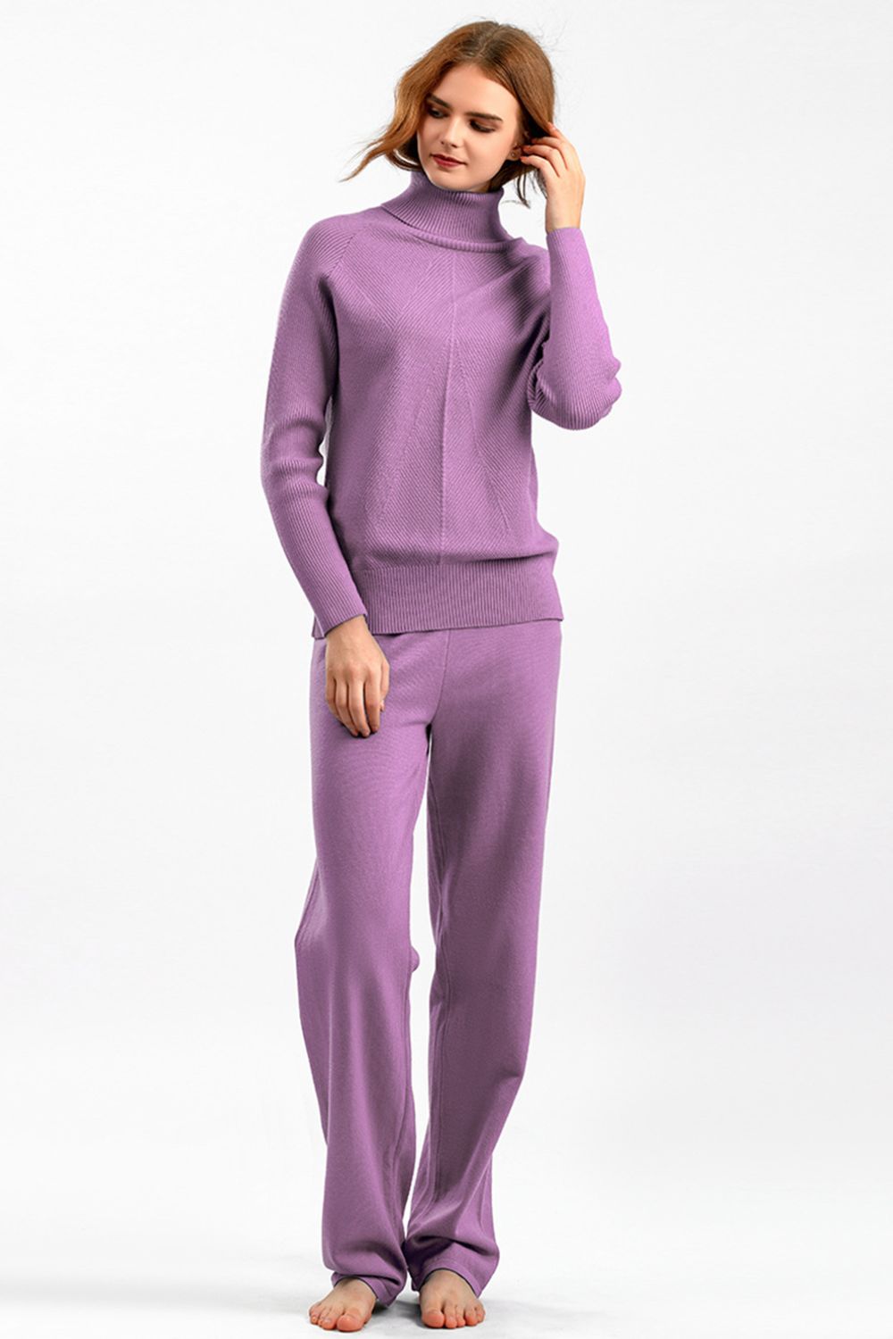 CozyChic Turtleneck Pants Set