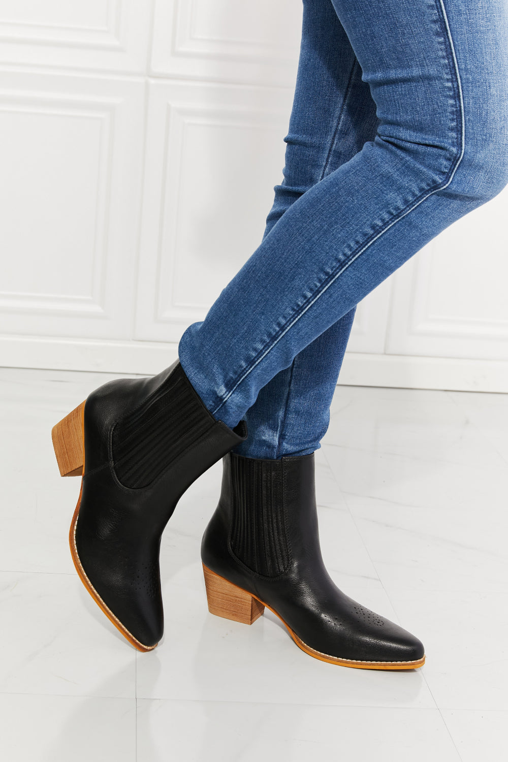 Elevate Chelsea Stacked Heel Boots