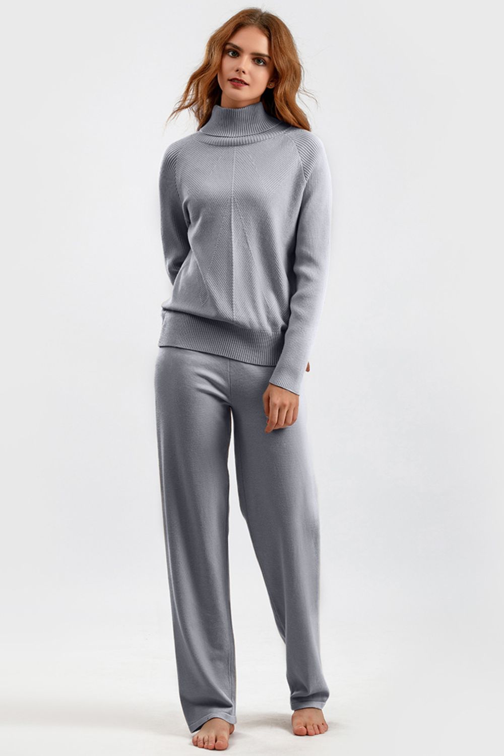 CozyChic Turtleneck Pants Set