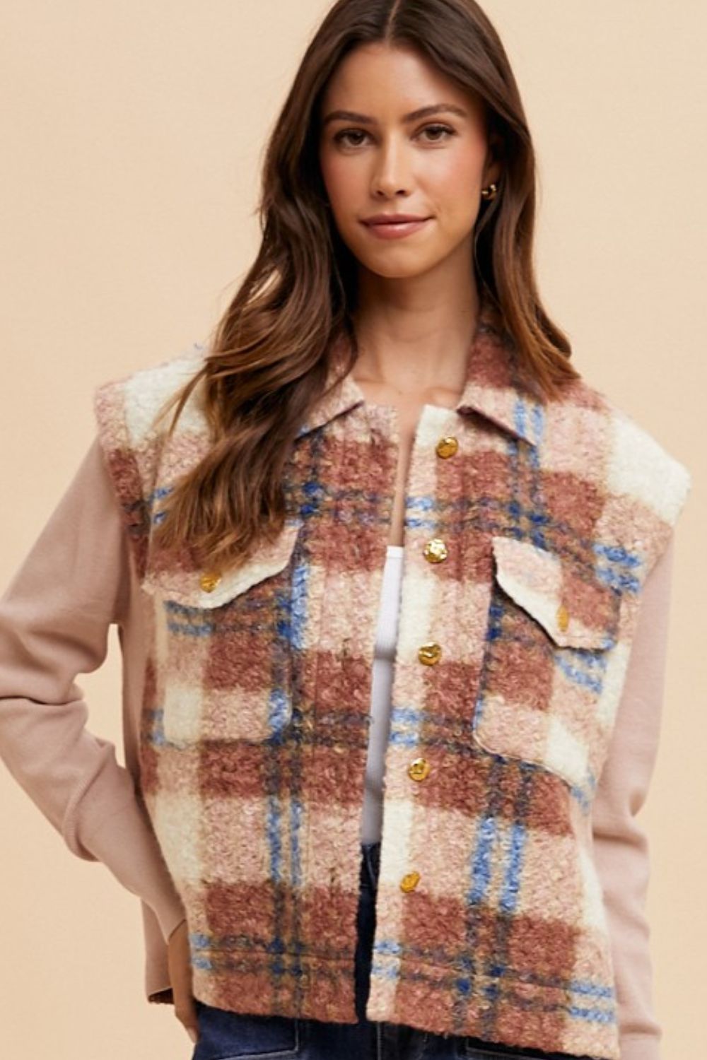 Plaid Luxe Faux Fur Shacket