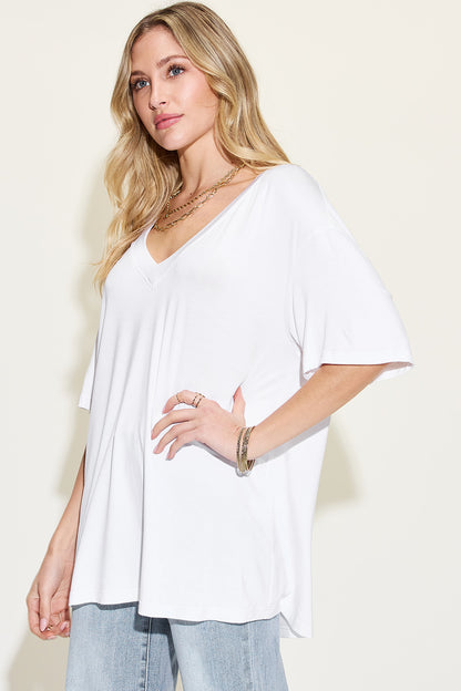 EcoEase Bamboo V-Neck Short Sleeve Tee