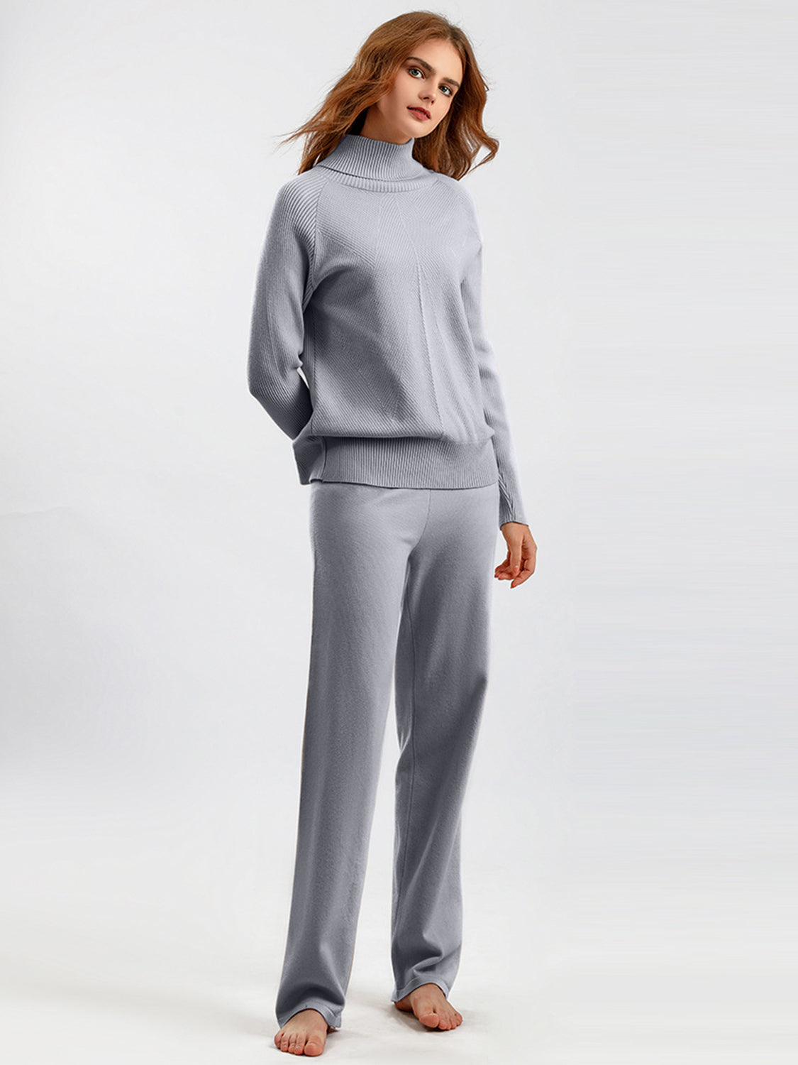 CozyChic Turtleneck Pants Set