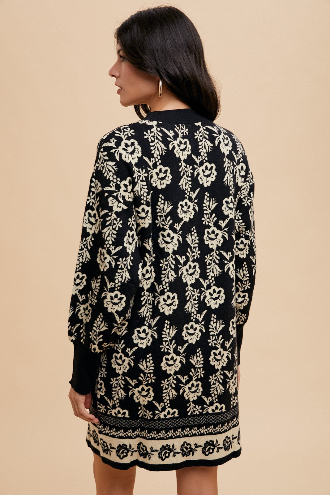 Bloom Jacquard Sweater Dress