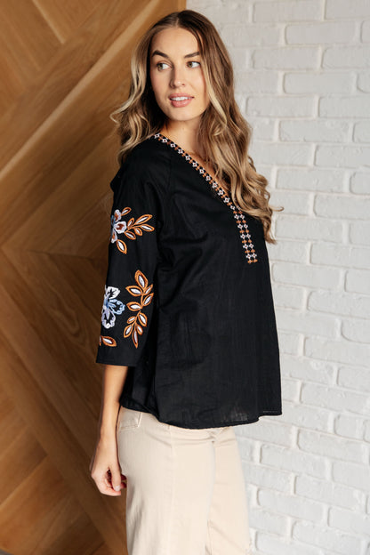 Secret Garden Embroidered Blouse