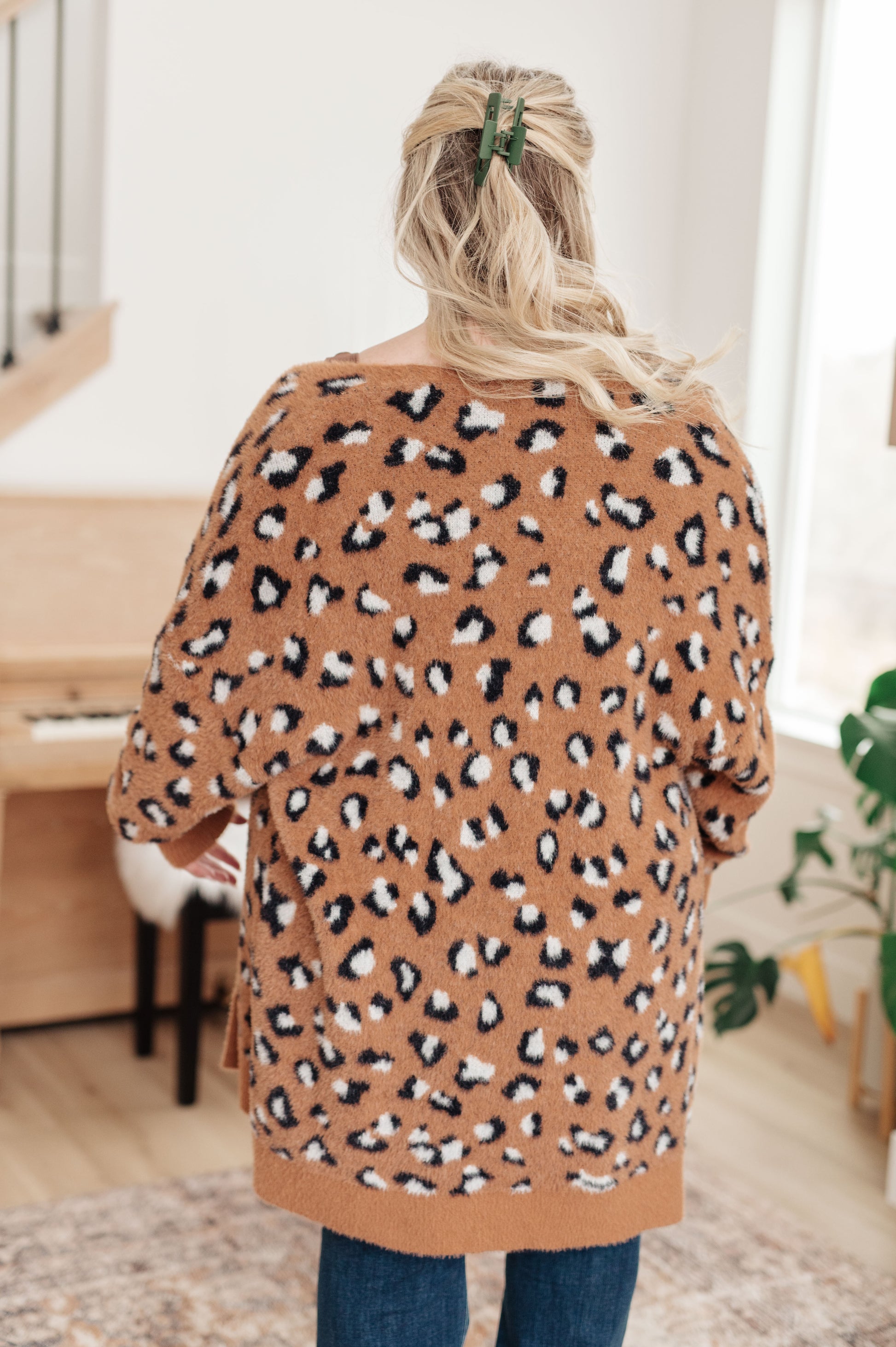 Courageous Comfort Animal Print Cardigan - Redtop