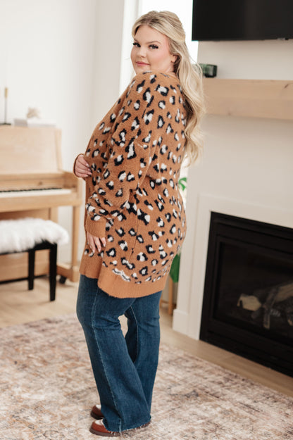 Courageous Comfort Animal Print Cardigan - Redtop