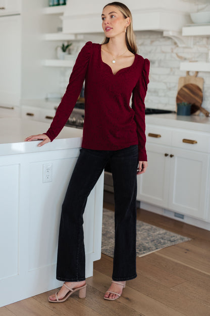 Gathered Grace Ruched Sleeve Blouse