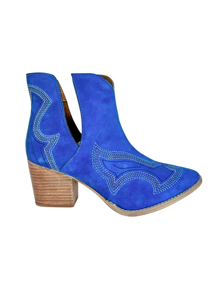 Sleek Sophistication Ankle Boots - Blue