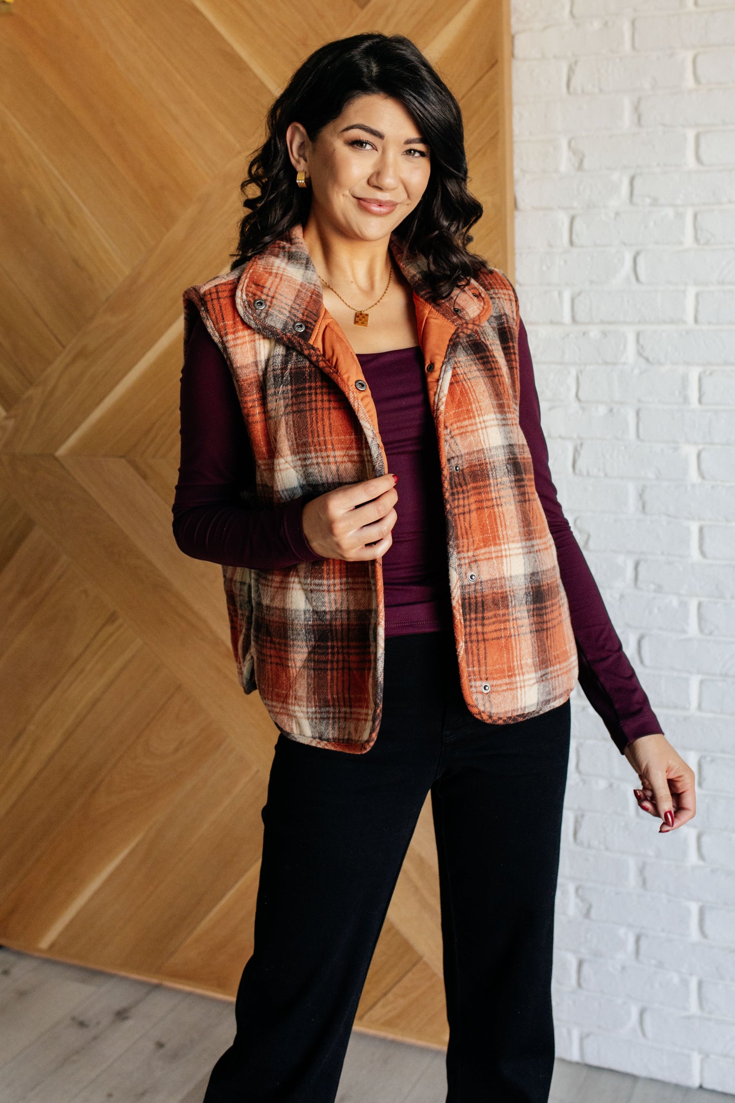 Timber Trail Plaid Vest