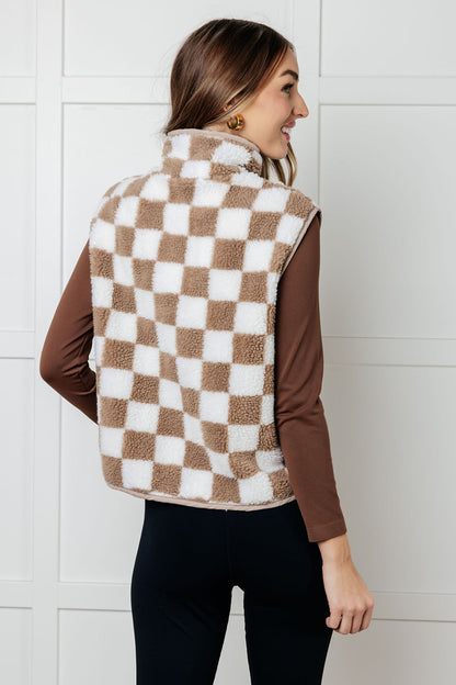 Trailblazer Checkered Fleece Vest