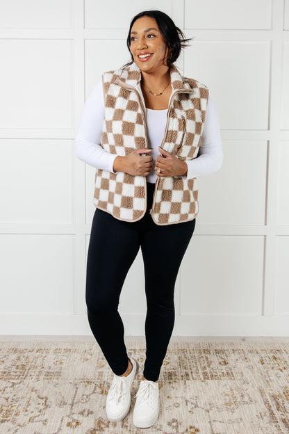 Trailblazer Checkered Fleece Vest