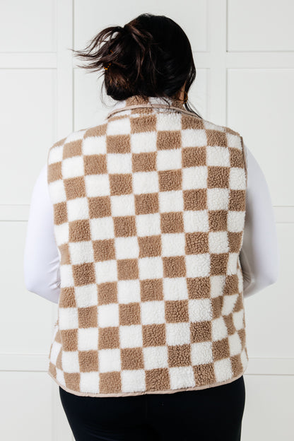 Trailblazer Checkered Fleece Vest