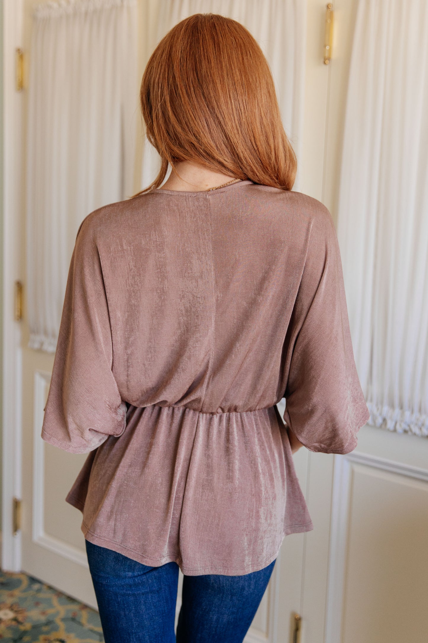 Luxe Flow V-Neck Blouse