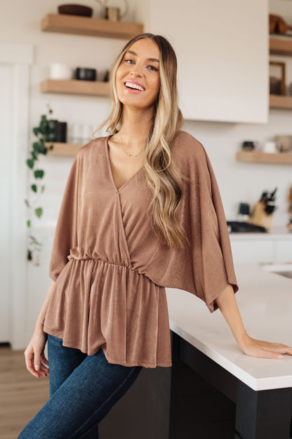 Luxe Flow V-Neck Blouse