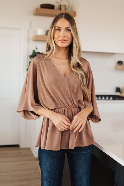 Luxe Flow V-Neck Blouse