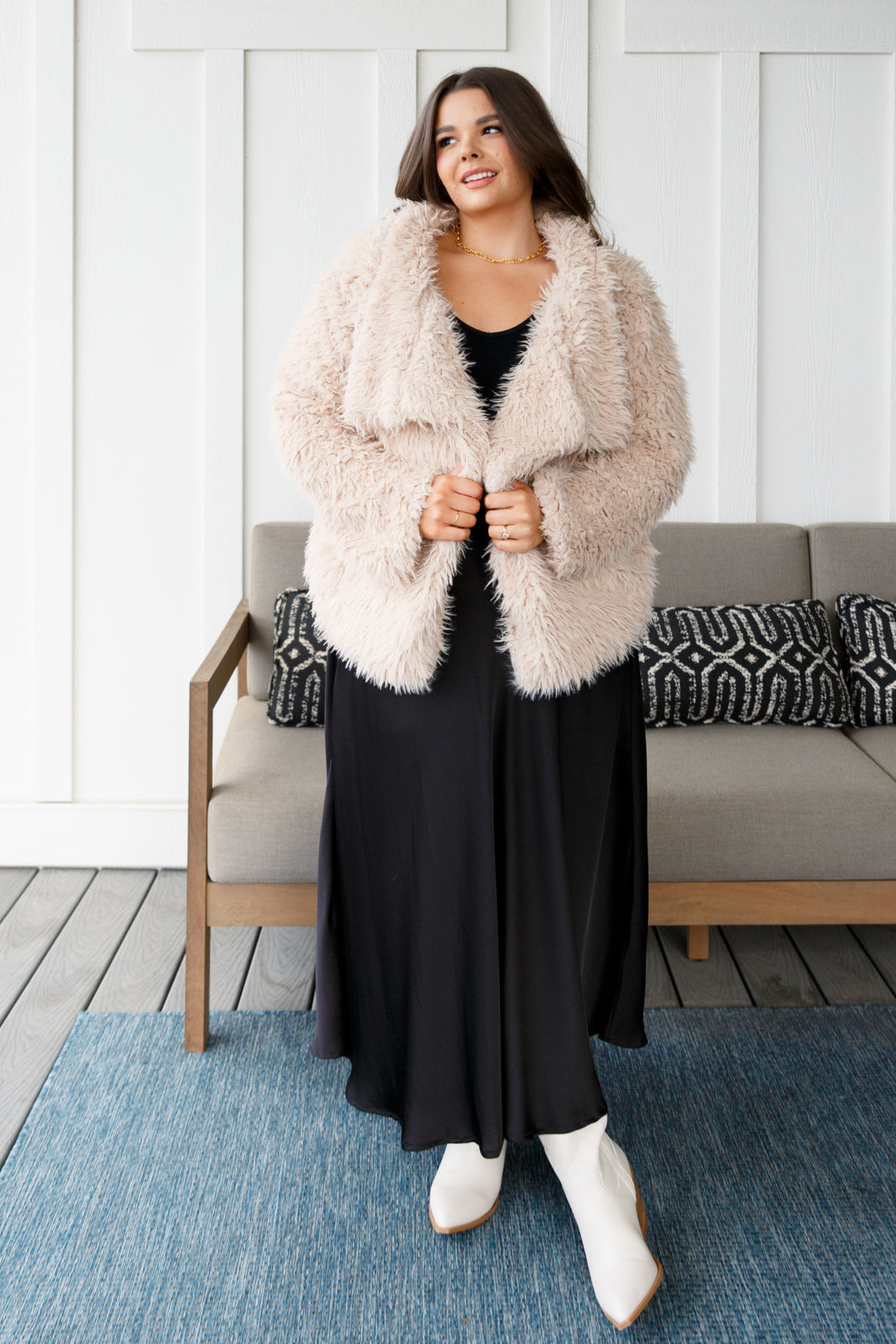 Glam Groove Faux Fur Coat