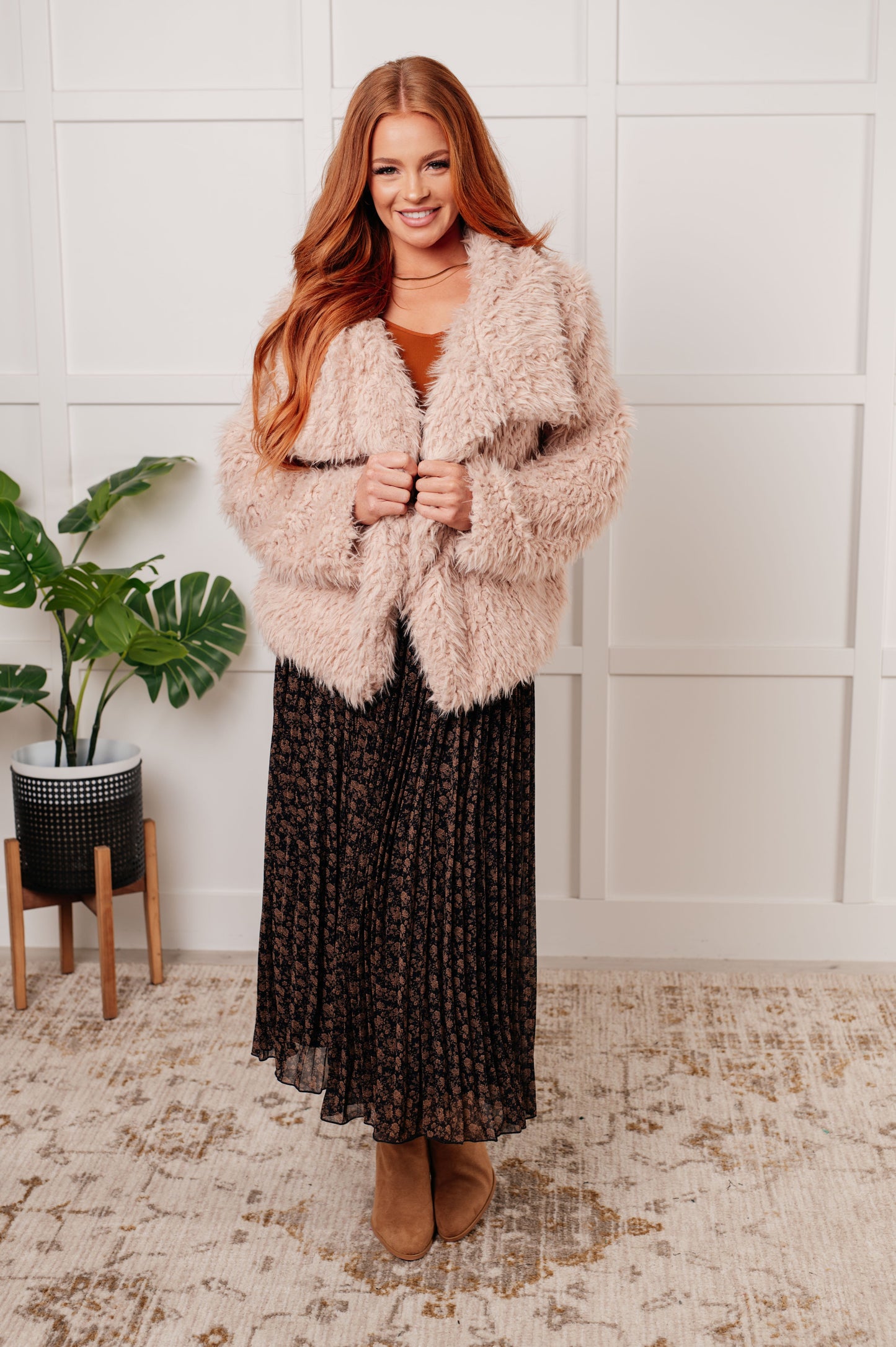 Glam Groove Faux Fur Coat