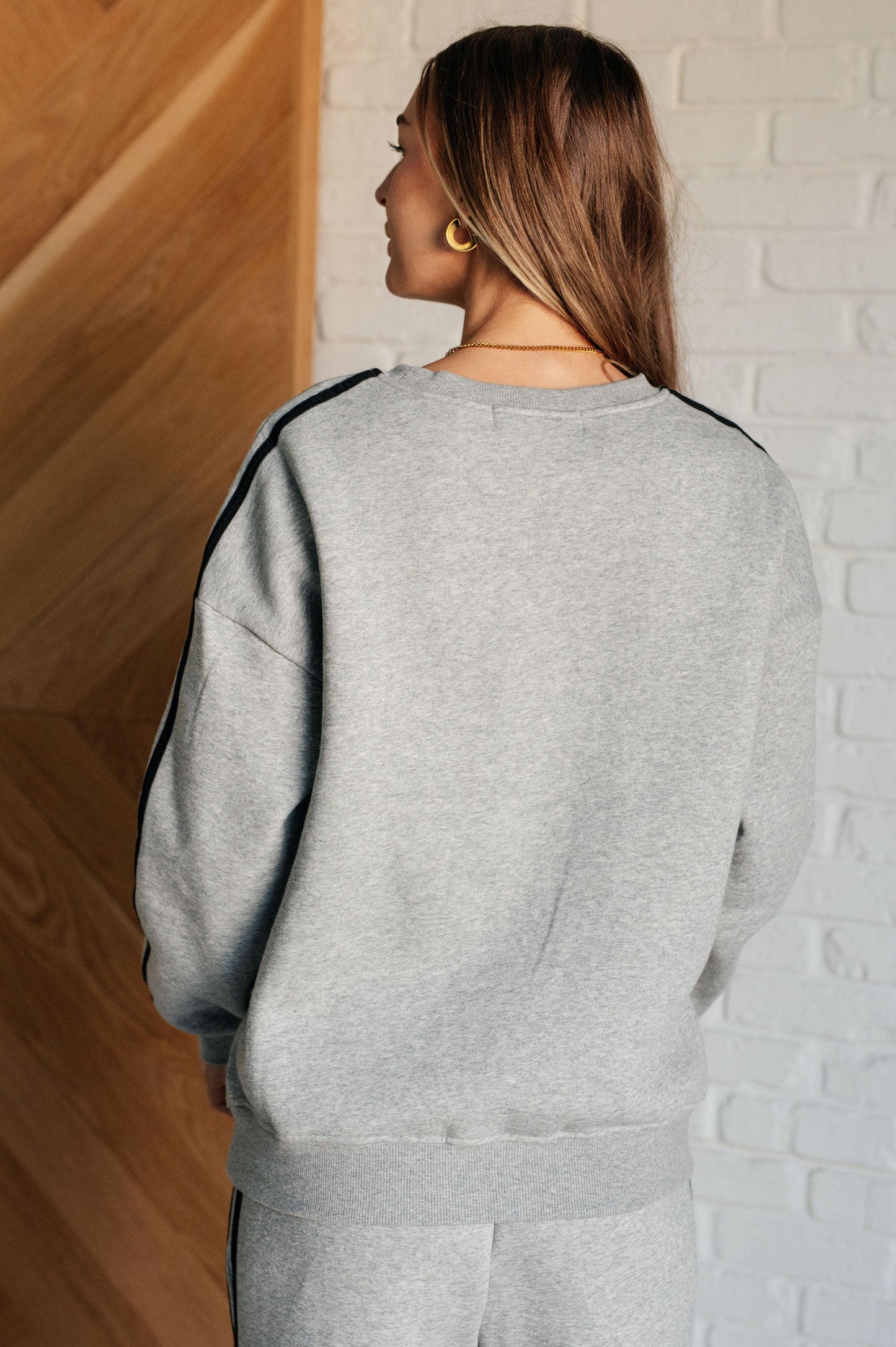 Stay in Line Stripe Sweatshirt