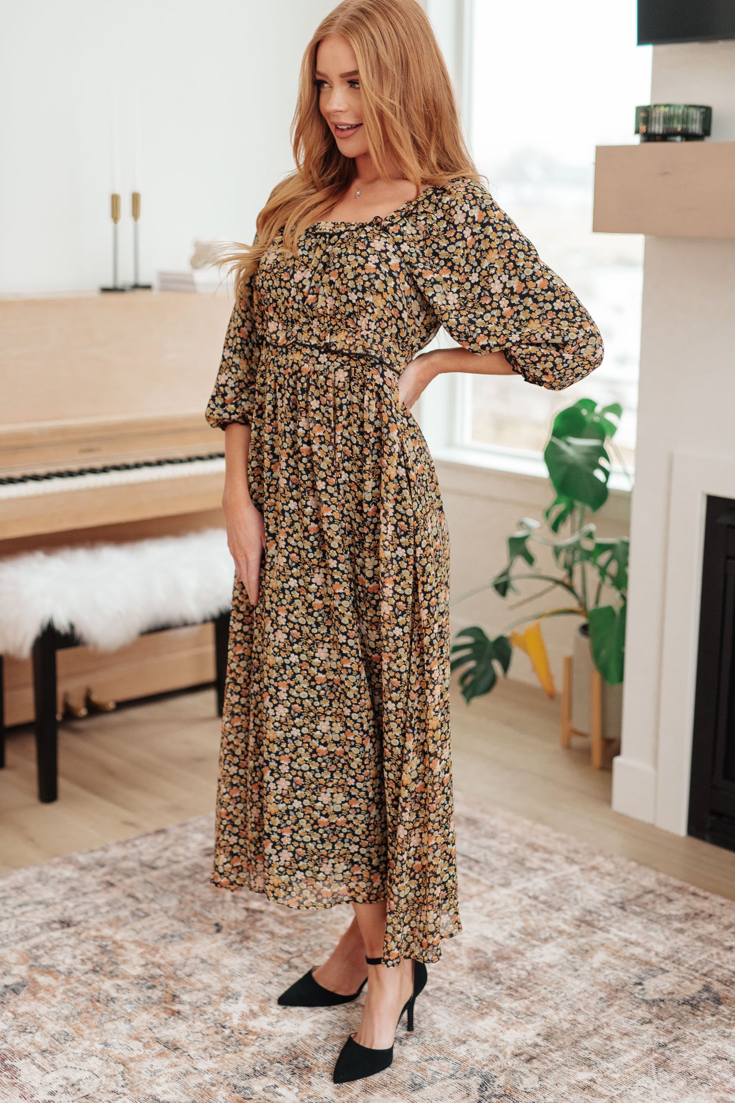 Ditsy Dream Floral Maxi Dress