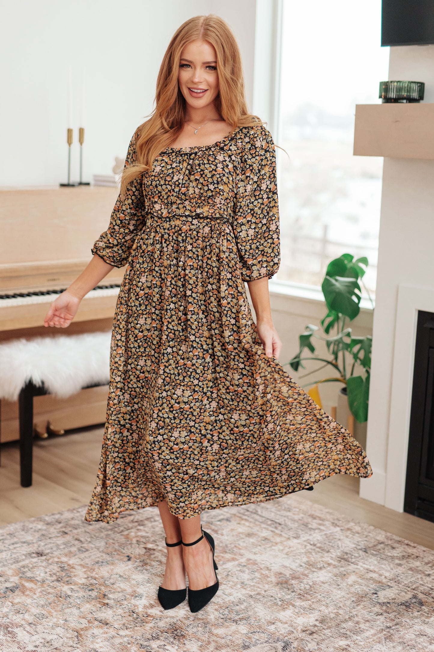 Ditsy Dream Floral Maxi Dress