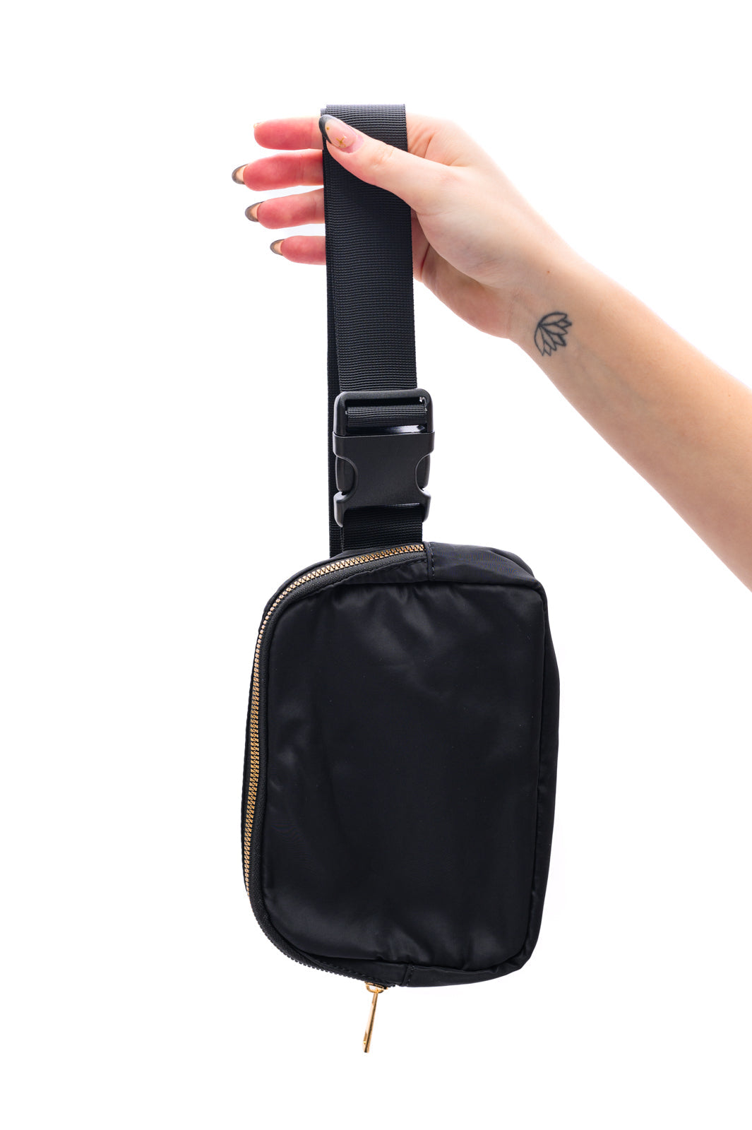 On the Move Crossbody Belt Bag in Black