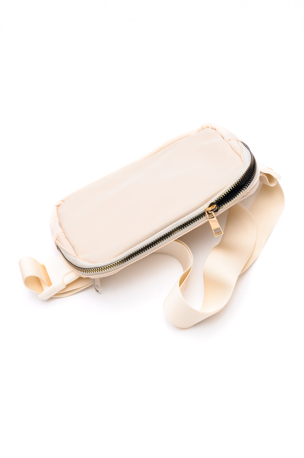 On the Move Crossbody Belt Bag in Ivory