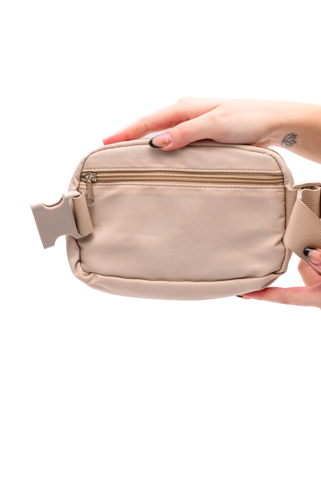 On the Move Crossbody Belt Bag in Khaki