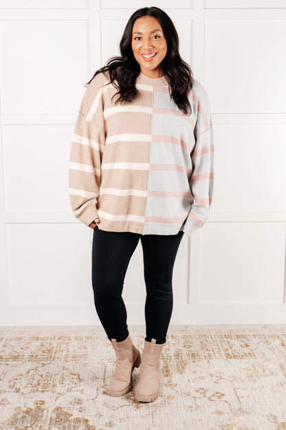 Artful Layers Patchwork Sweater