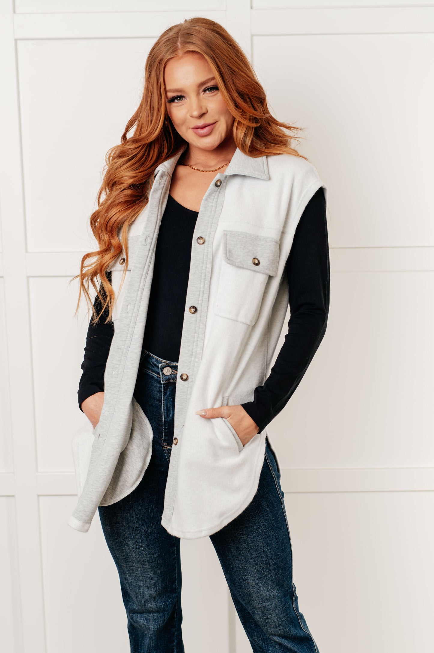 Chic Layers Sleeveless Shacket