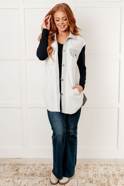 Chic Layers Sleeveless Shacket