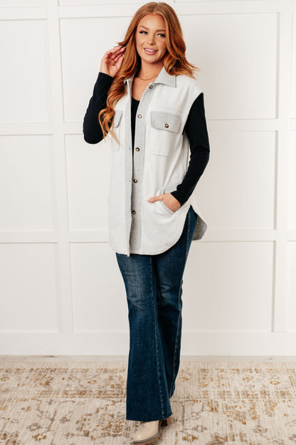 Chic Layers Sleeveless Shacket