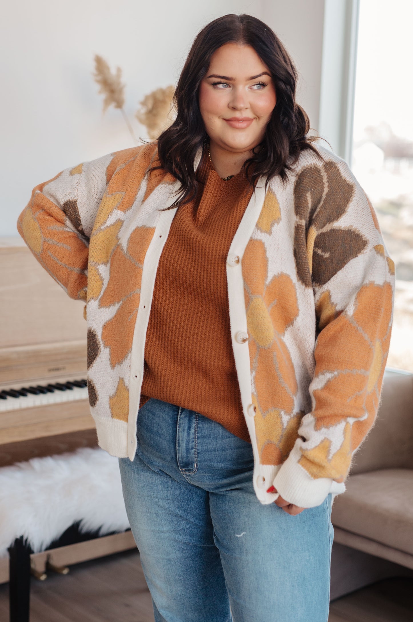 Blooming Charm Floral Cardigan