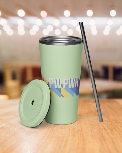 Girl Power Tumbler with a Straw