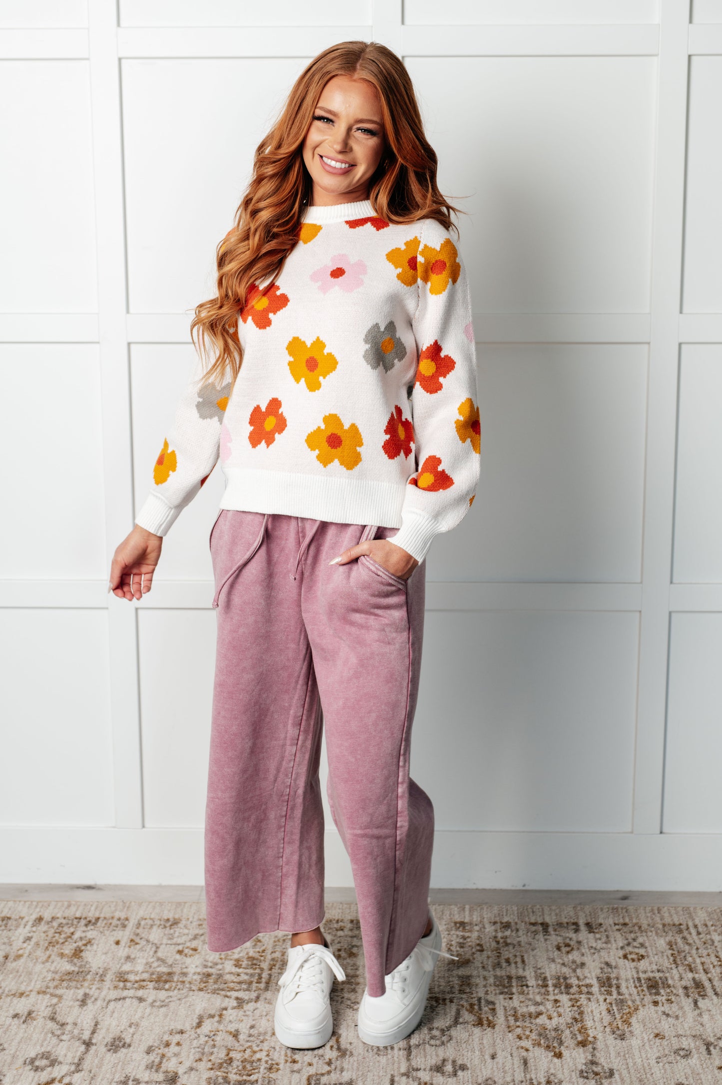 Bloomfield Floral Knit Sweater