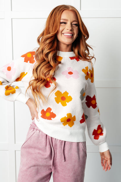 Bloomfield Floral Knit Sweater