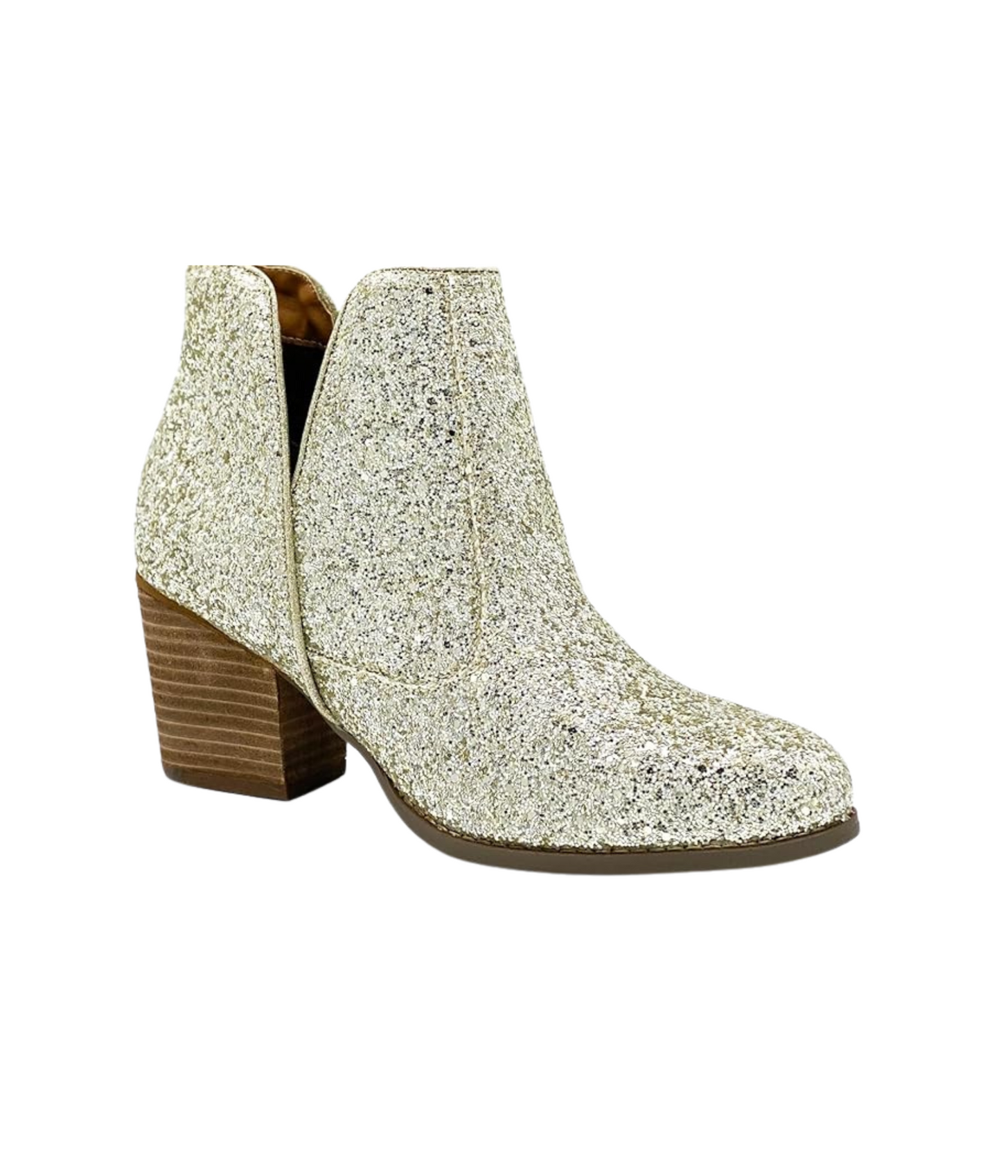 Golden Hour Glitter Booties