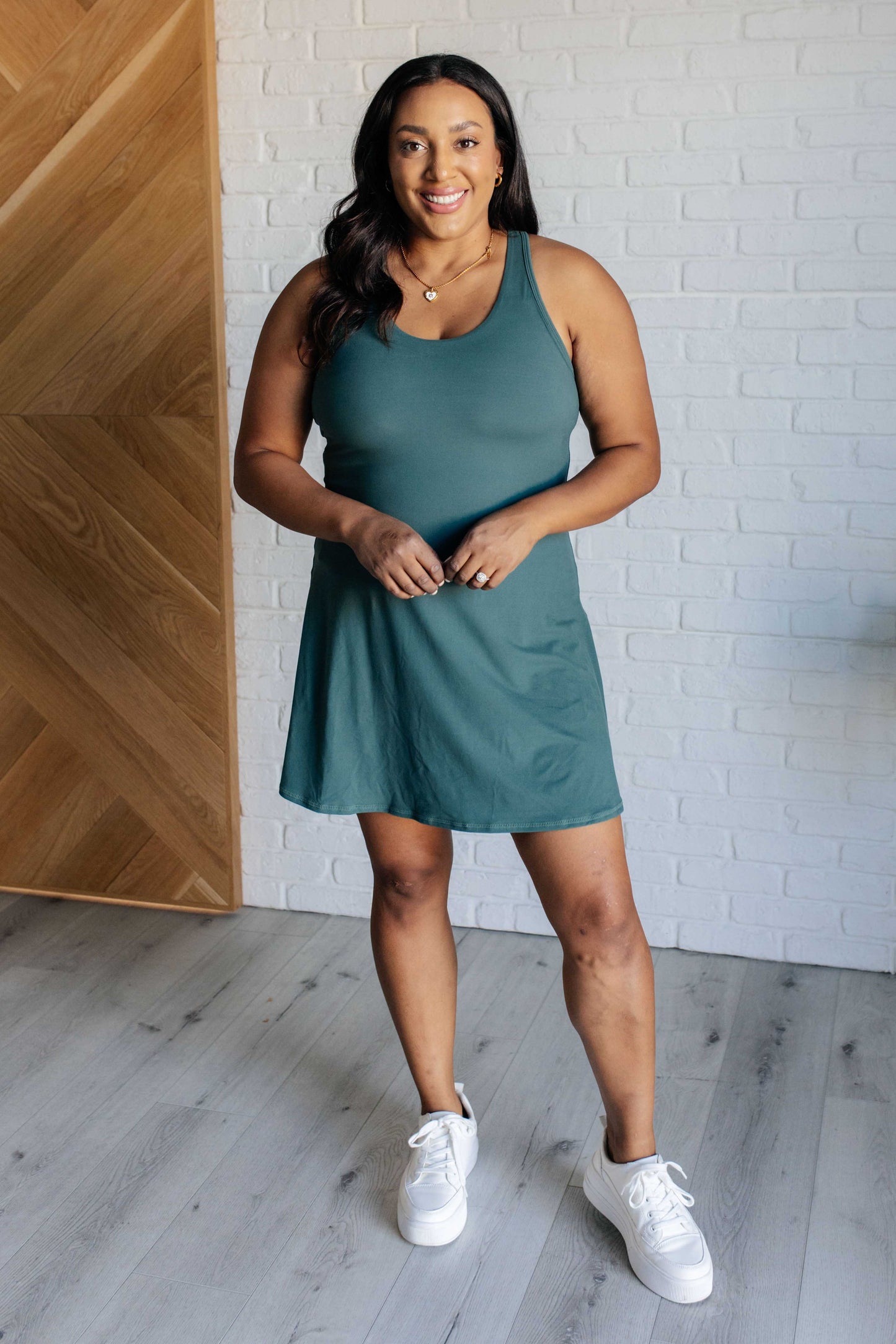 Jade Charm Mini Dress