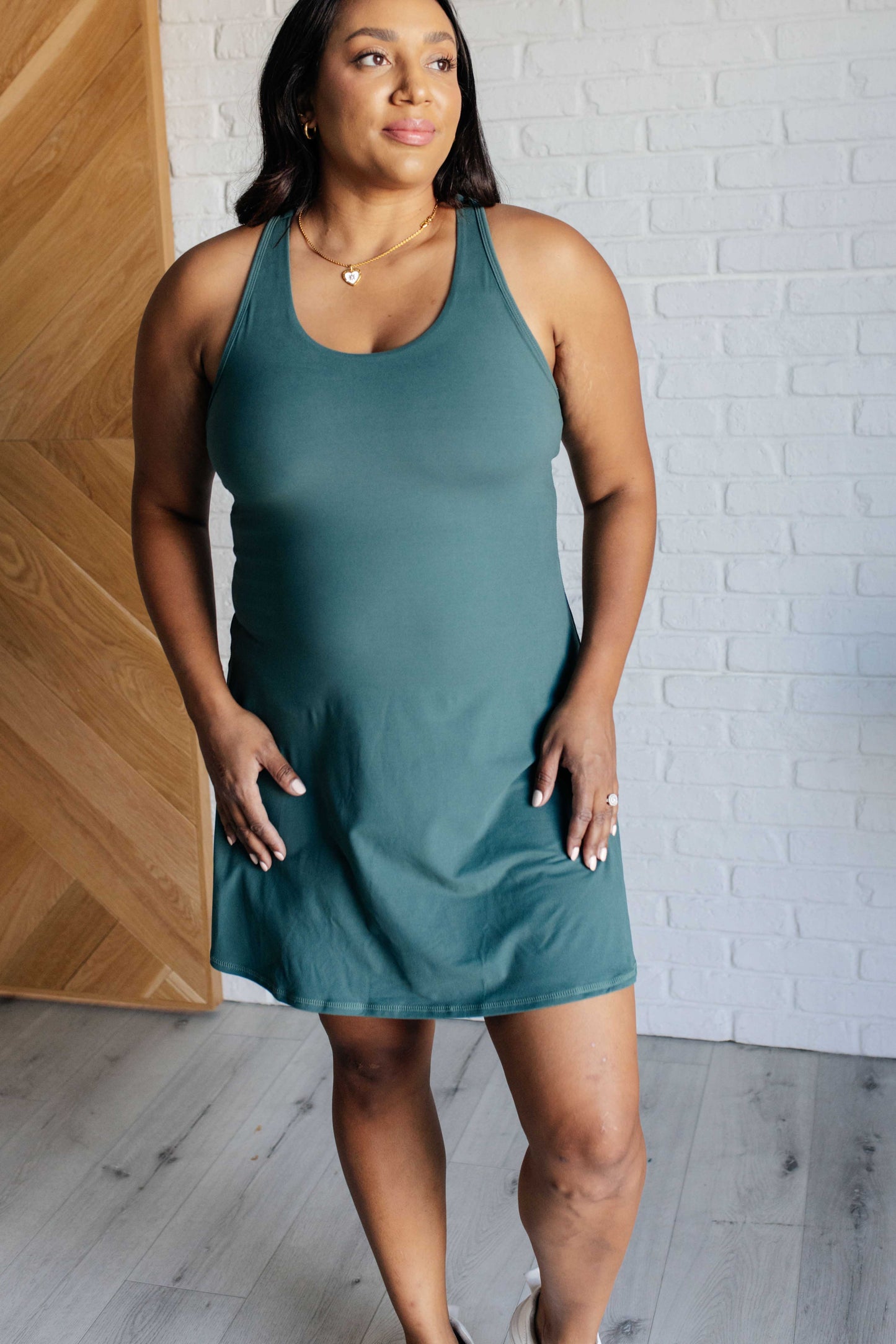 Jade Charm Mini Dress