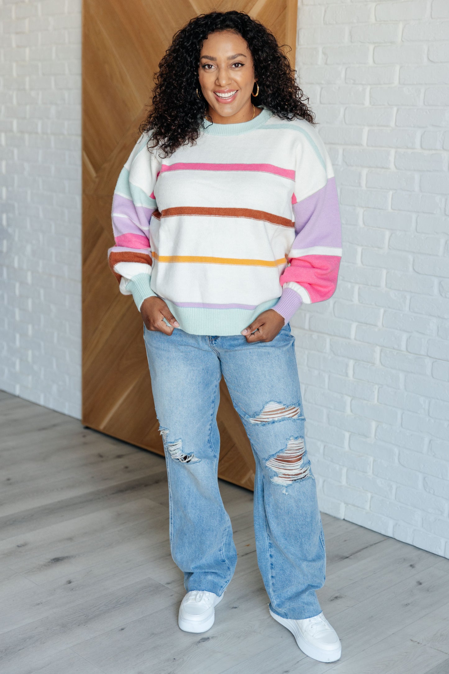 Timeless Stripe Statement Sweater