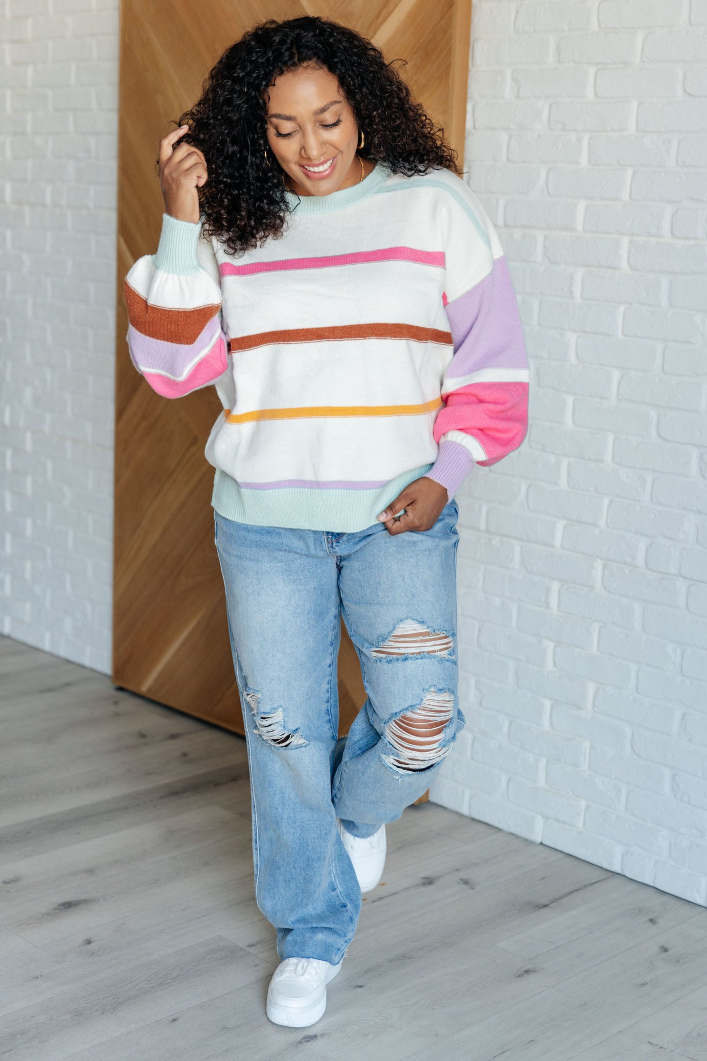 Timeless Stripe Statement Sweater