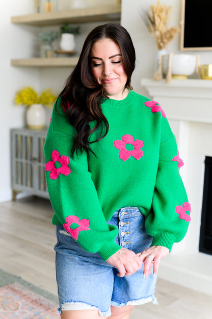 Bloom With Grace Tufted Sweater