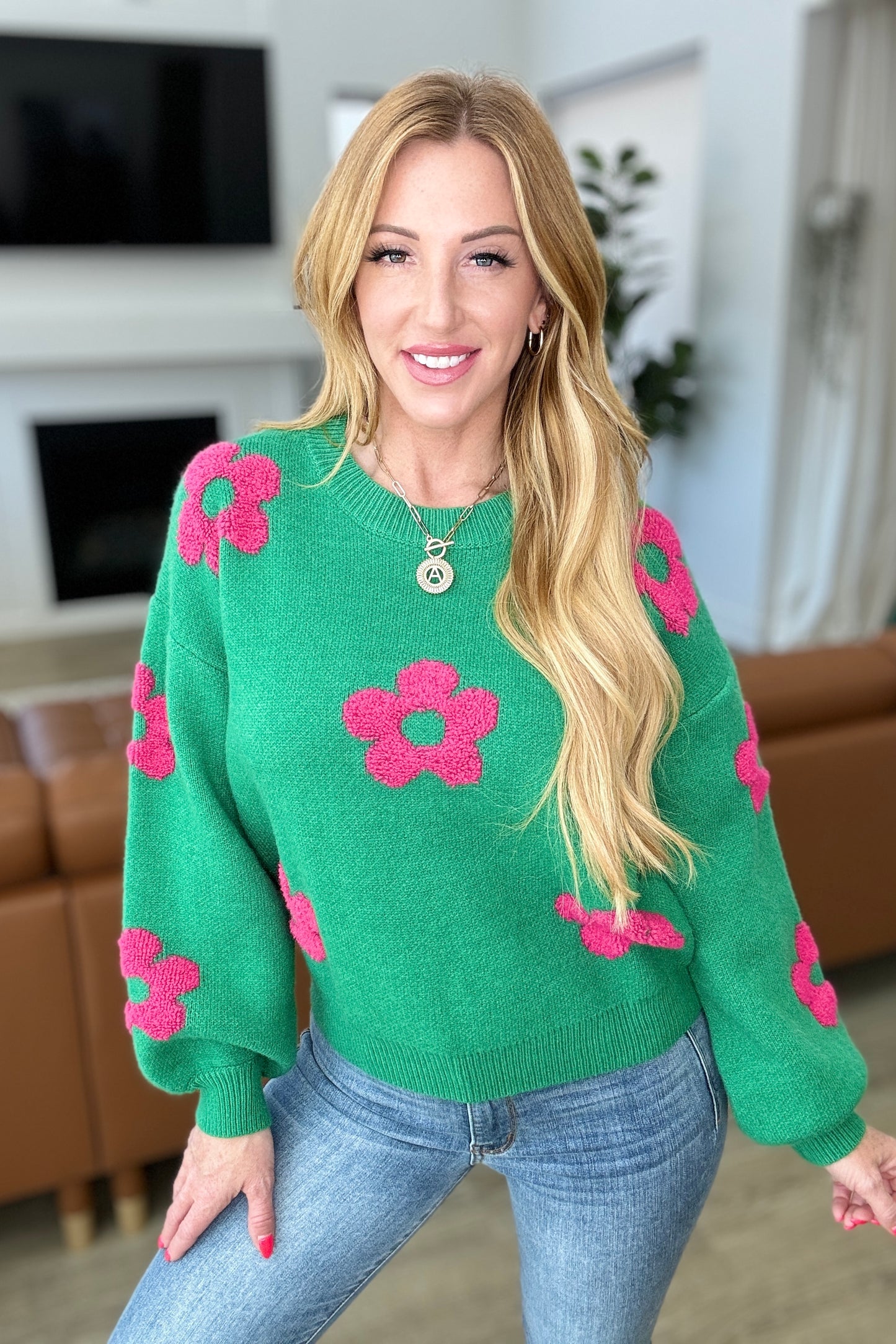 Bloom With Grace Tufted Sweater