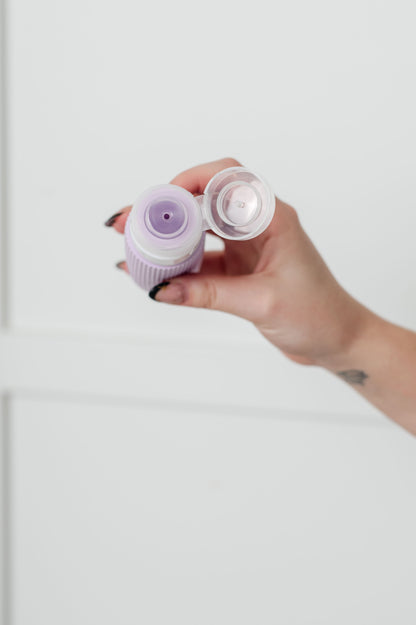 Travel-Ready Toiletry Bottles in Lavender