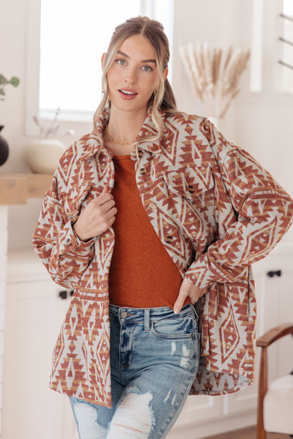 Sierra Sunset Aztec Shacket