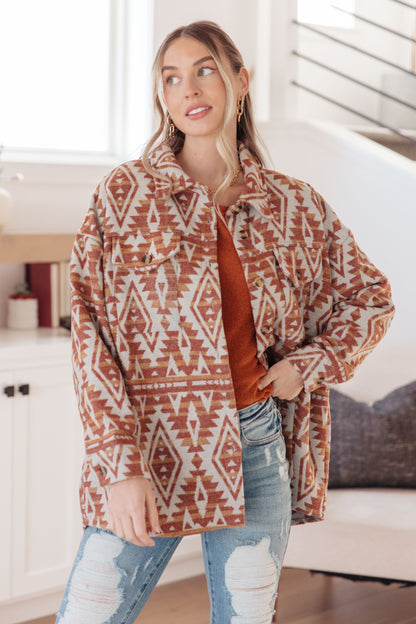 Sierra Sunset Aztec Shacket